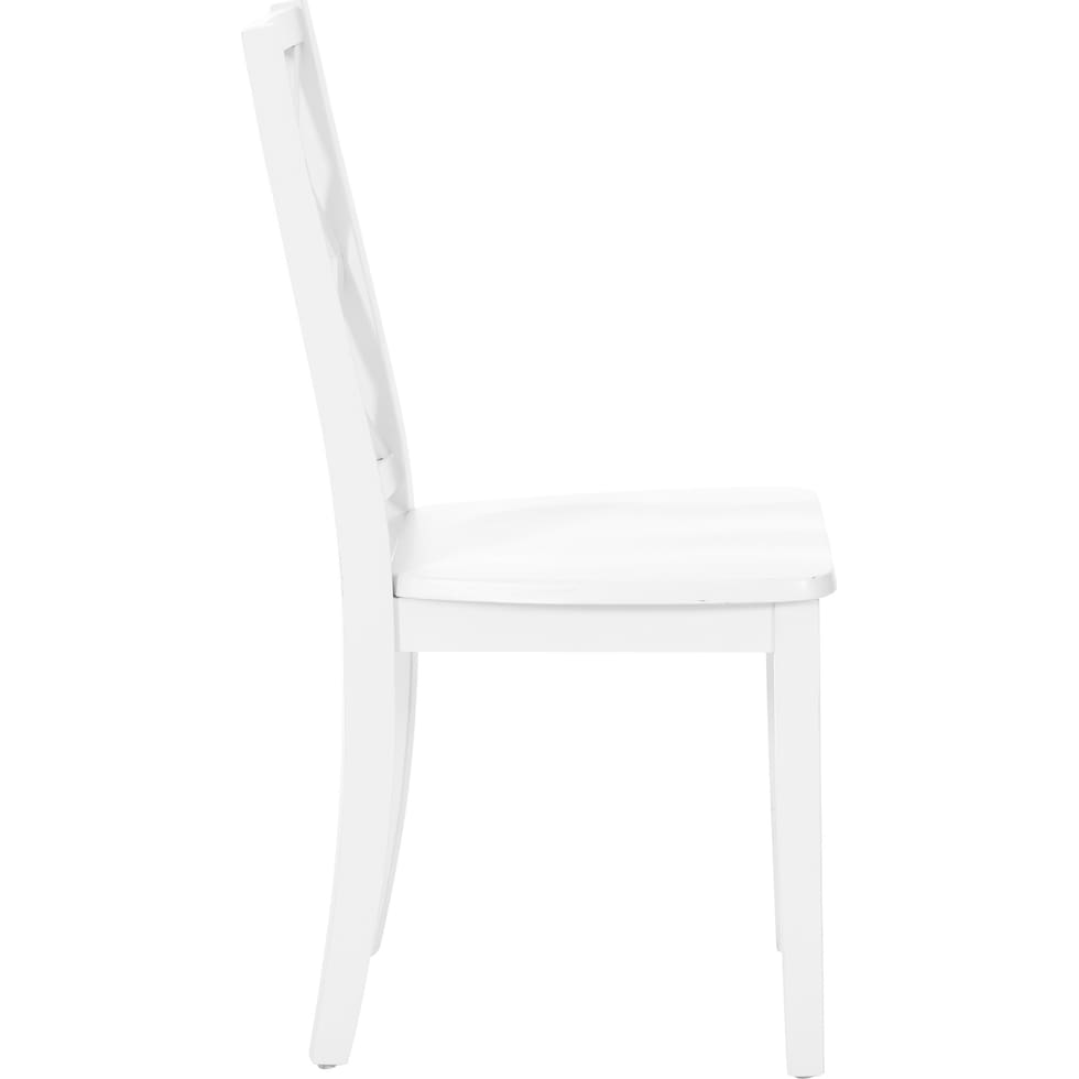 candice white dining chair   