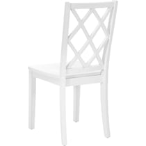 candice white dining chair   