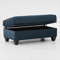 canyon blue ottoman   