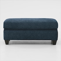 canyon blue ottoman   