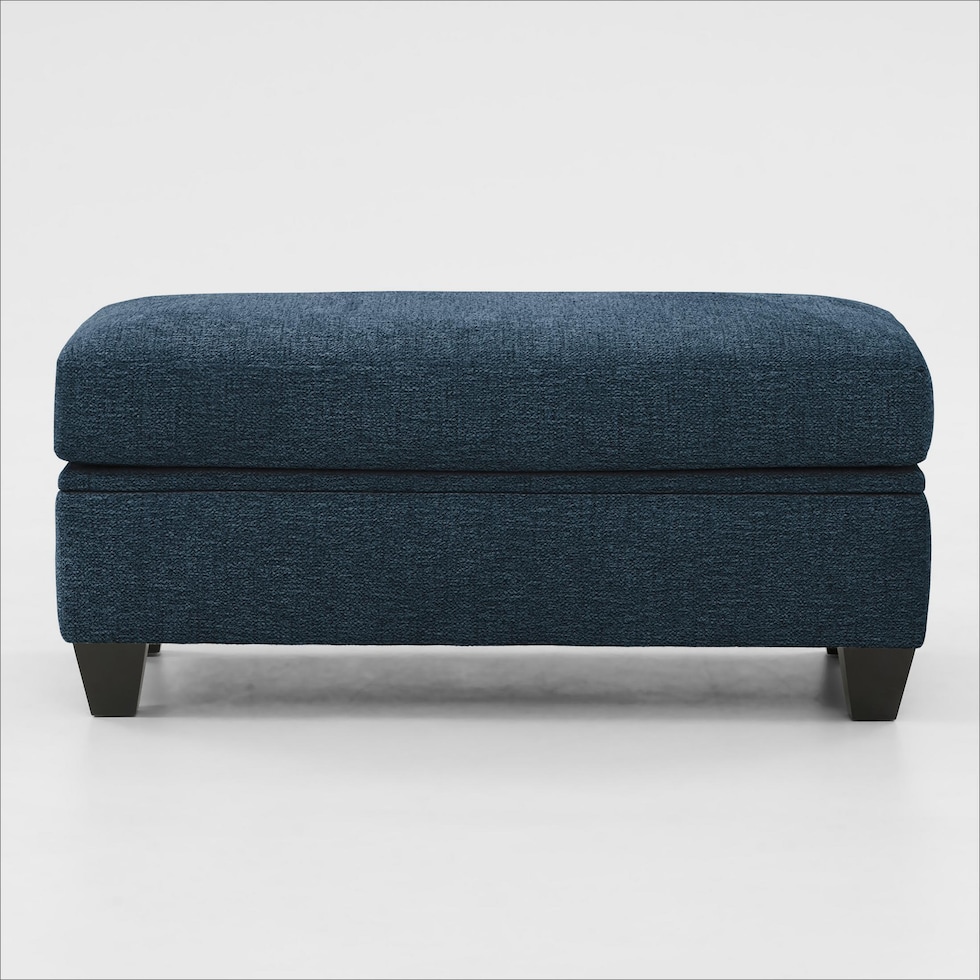 canyon blue ottoman   
