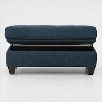 canyon blue ottoman   