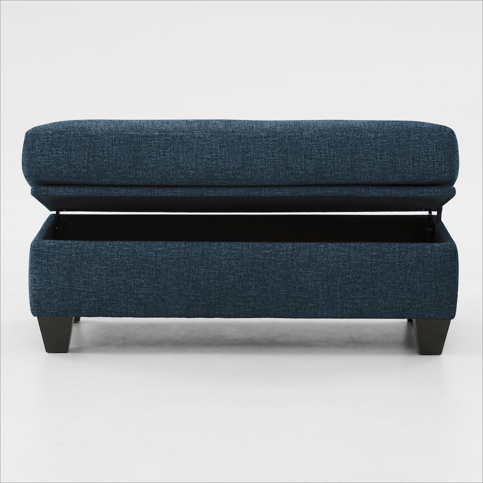 canyon blue ottoman   