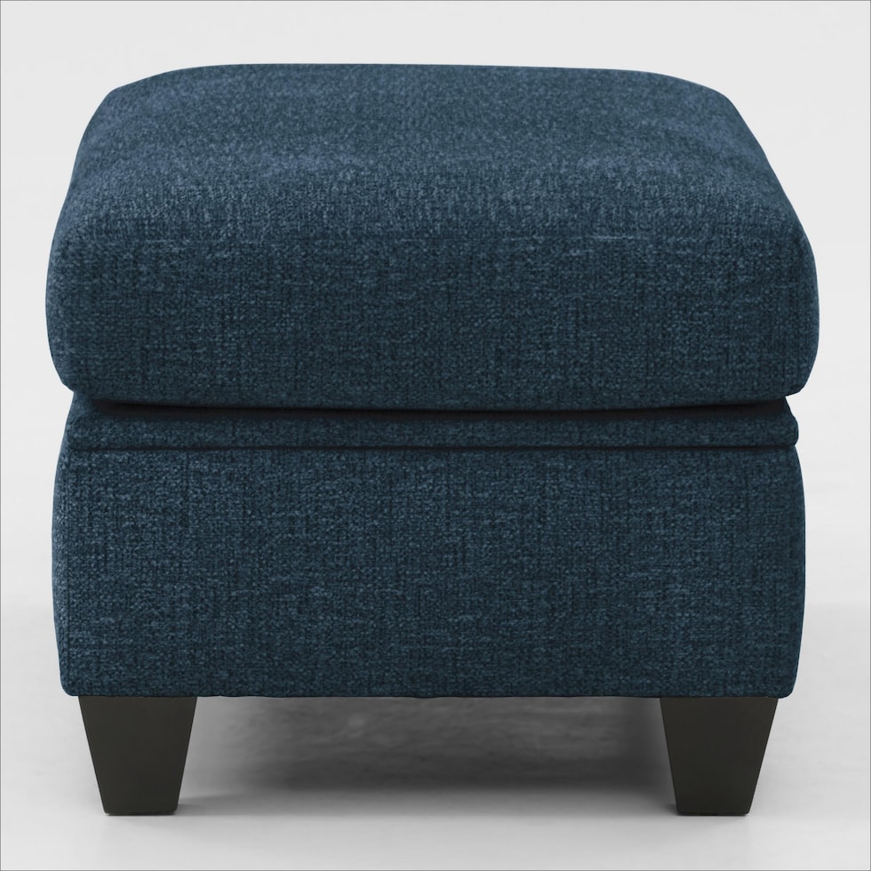canyon blue ottoman   
