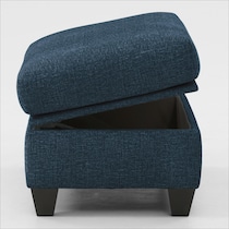 canyon blue ottoman   