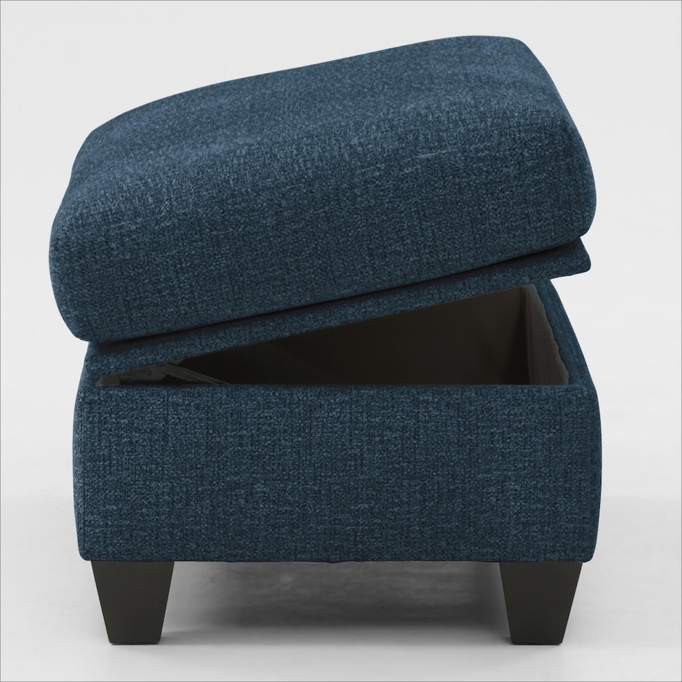 canyon blue ottoman   