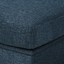 canyon blue ottoman   