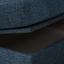 canyon blue ottoman   