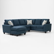 canyon blue sectional   