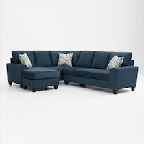 canyon blue sectional   