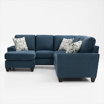 canyon blue sectional   