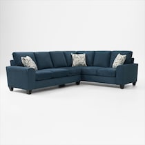 canyon blue sectional   