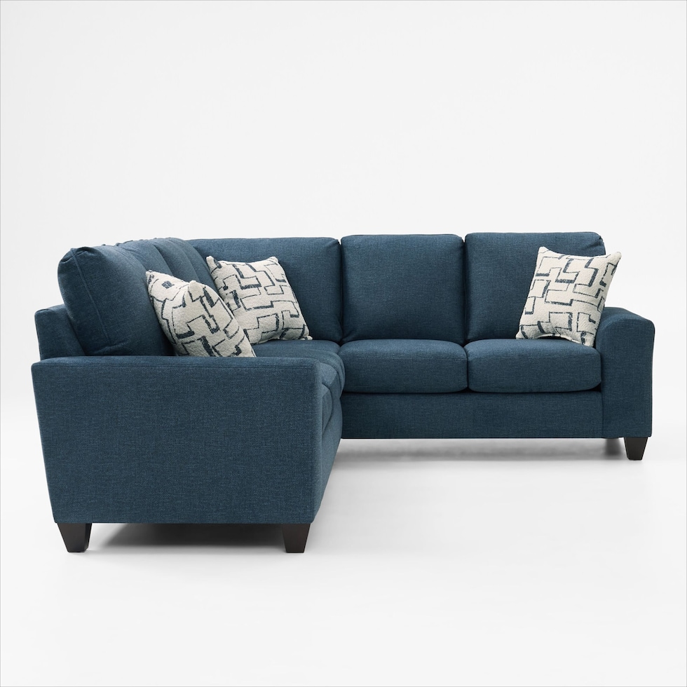 canyon blue sectional   