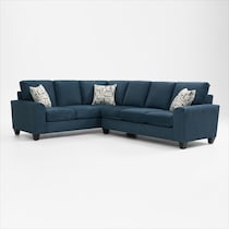 canyon blue sectional   