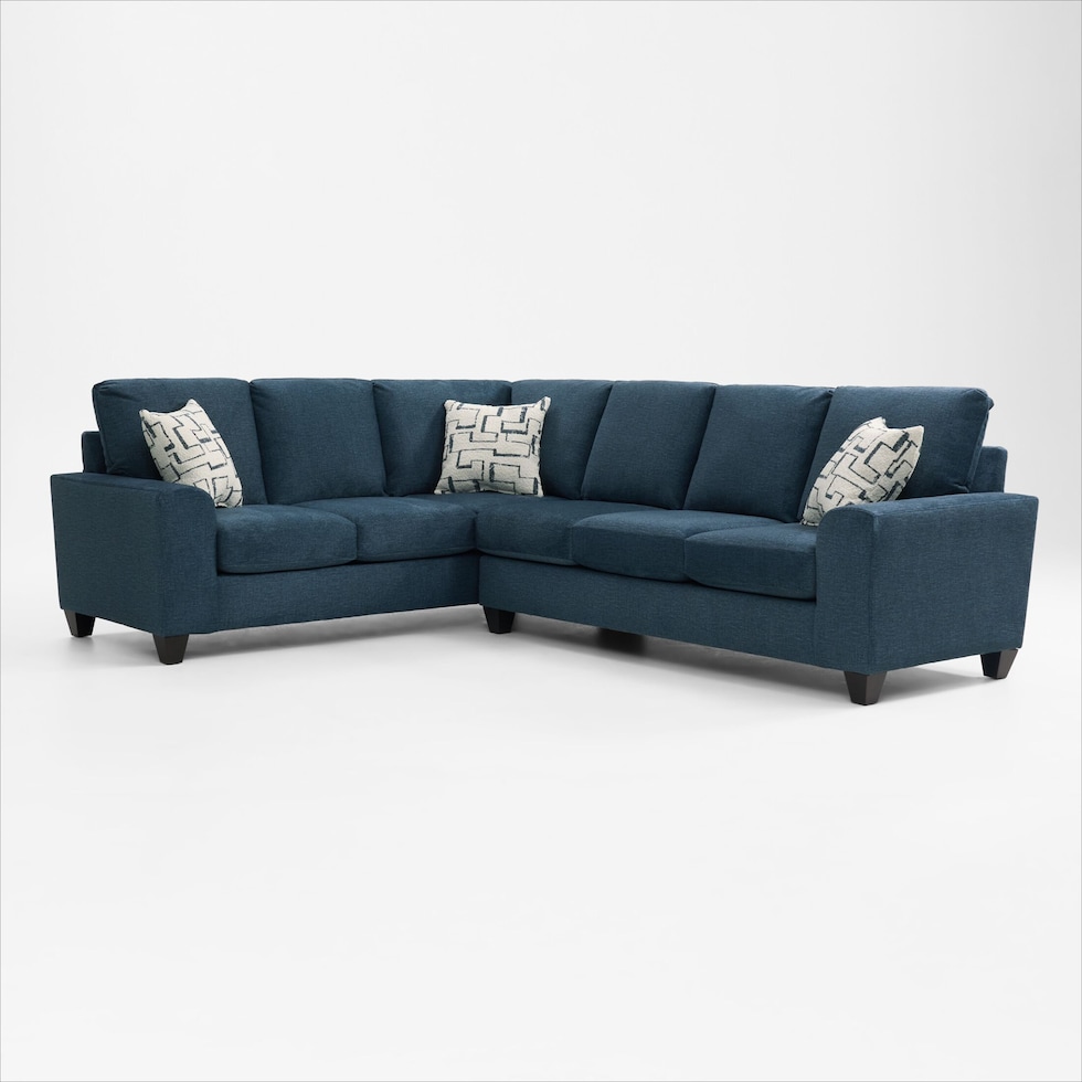 canyon blue sectional   