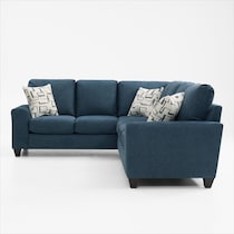 canyon blue sectional   