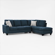 canyon blue sectional   