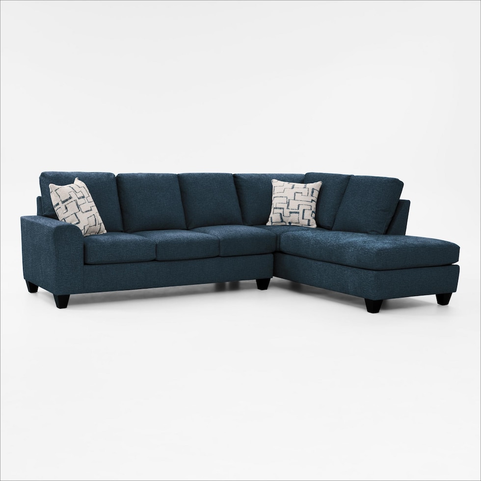 canyon blue sectional   