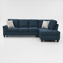 canyon blue sectional   