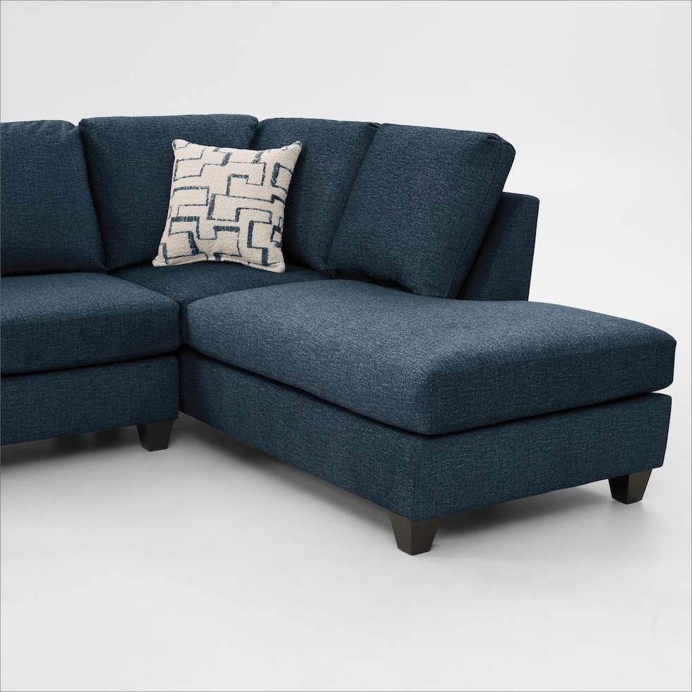 canyon blue sectional   