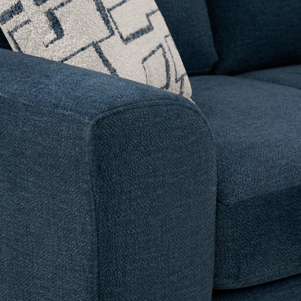 canyon blue sectional   