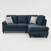 canyon blue sectional   