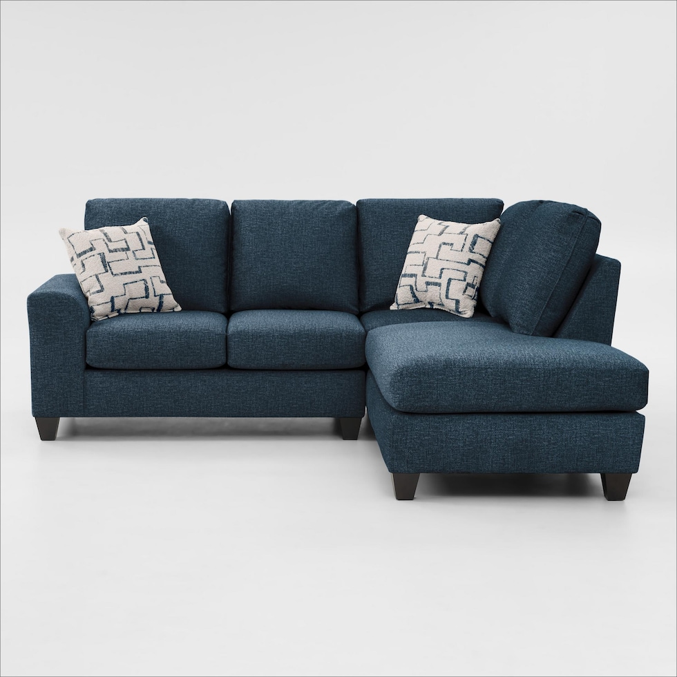 canyon blue sectional   