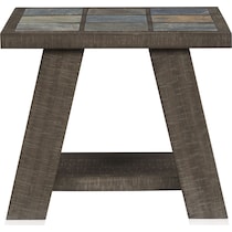canyon dark brown end table   