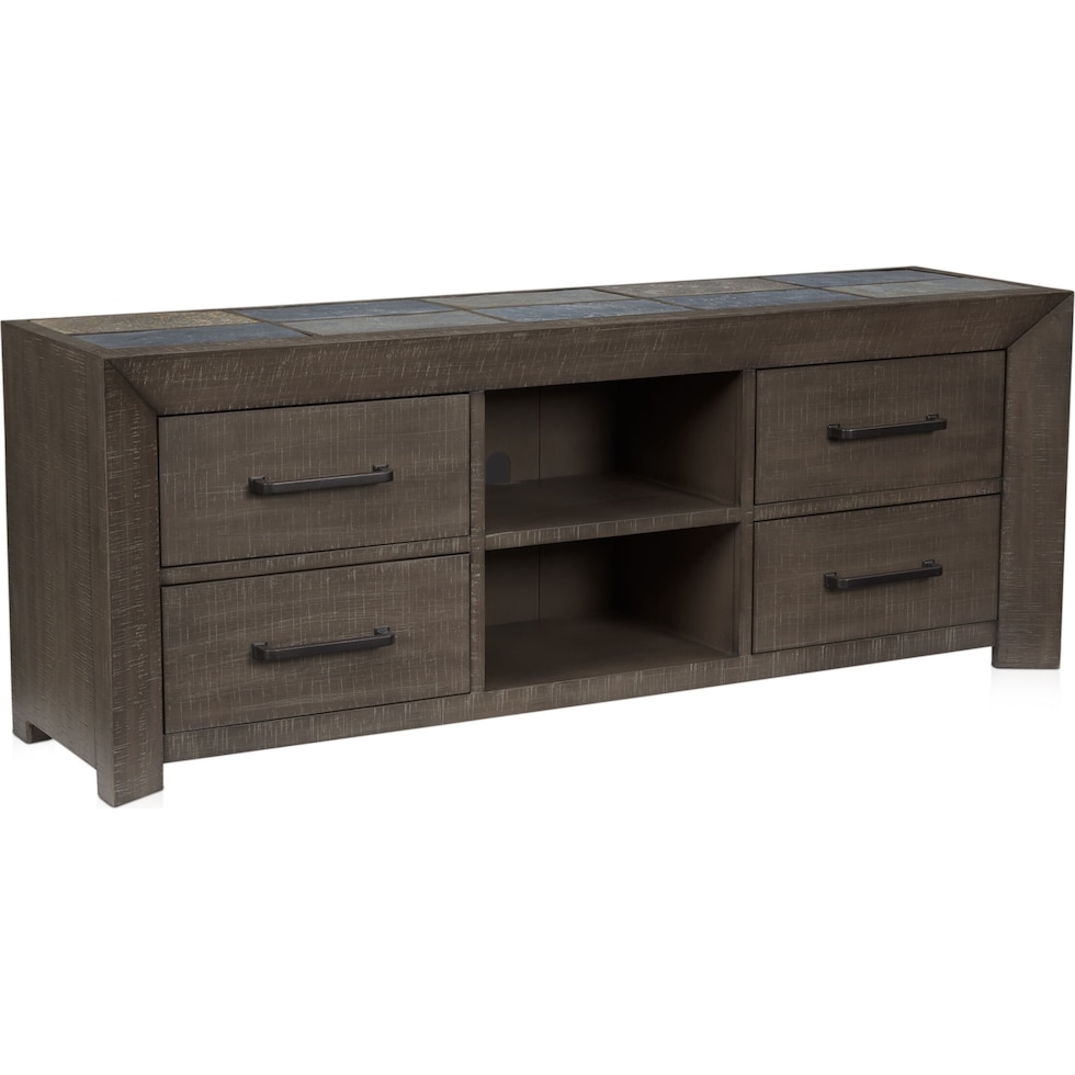 canyon dark brown tv stand   