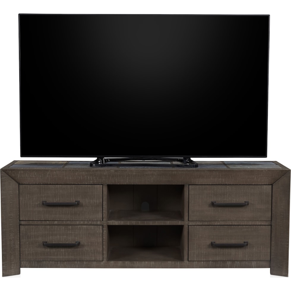 canyon dark brown tv stand   