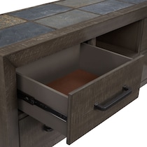 canyon dark brown tv stand   