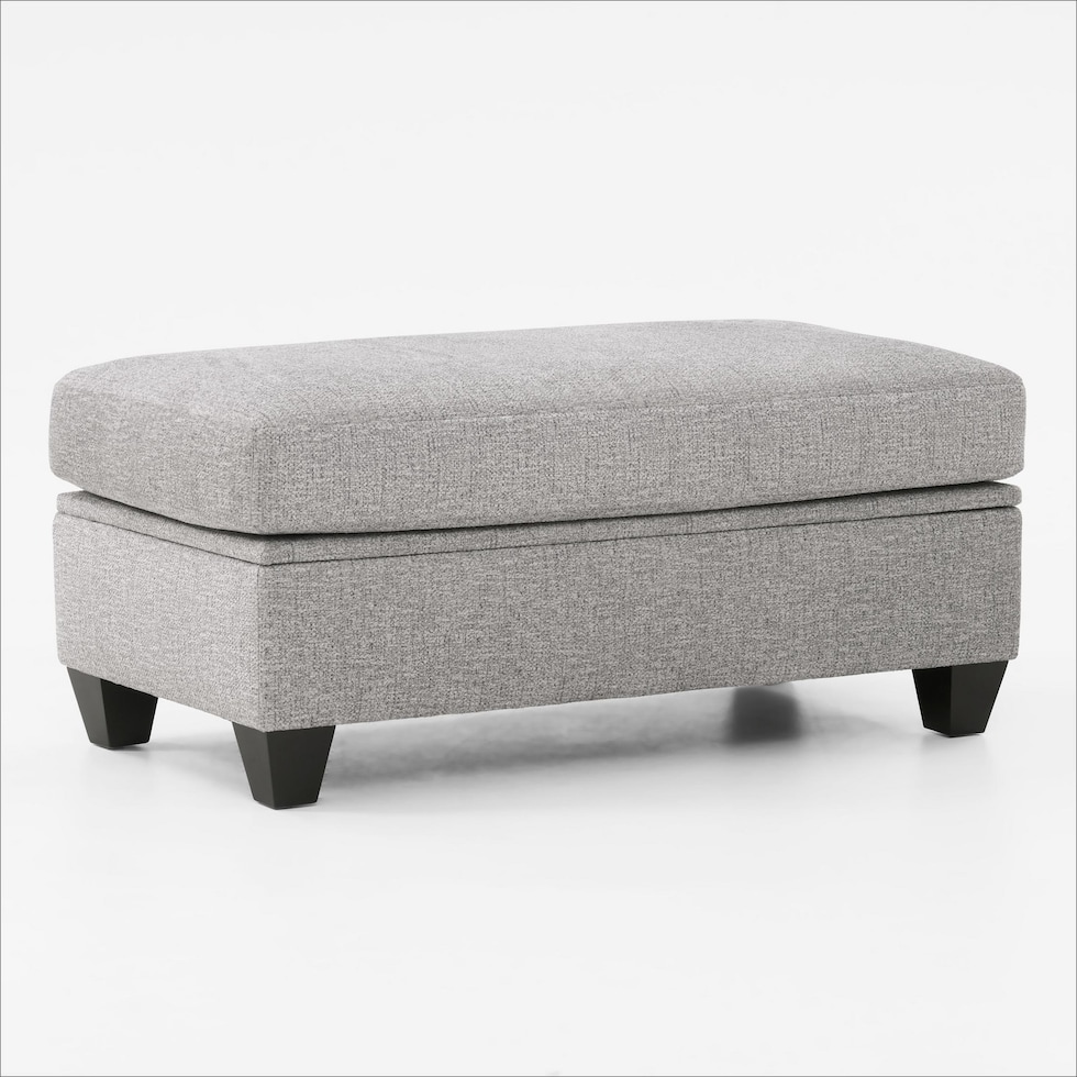 canyon gray ottoman   