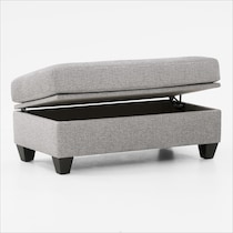 canyon gray ottoman   