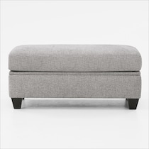 canyon gray ottoman   