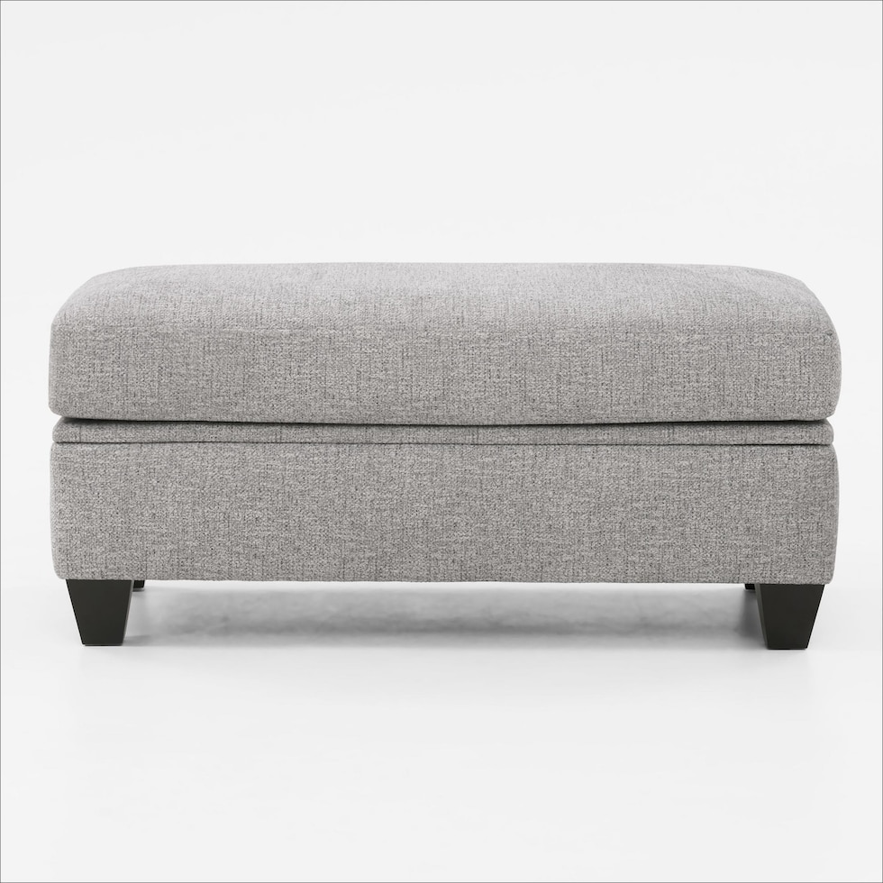 canyon gray ottoman   