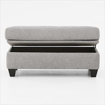 canyon gray ottoman   
