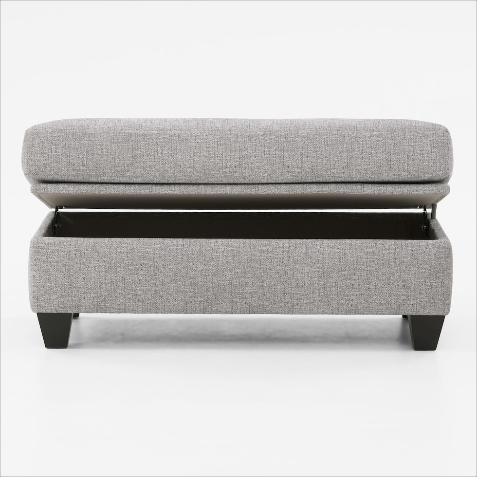 canyon gray ottoman   