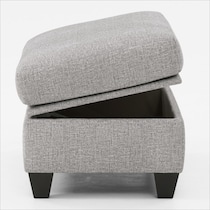 canyon gray ottoman   