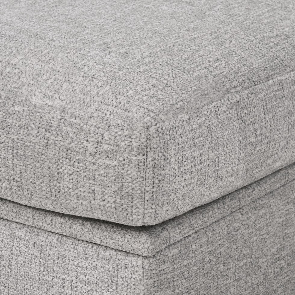 canyon gray ottoman   