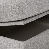 canyon gray ottoman   