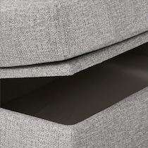canyon gray ottoman   