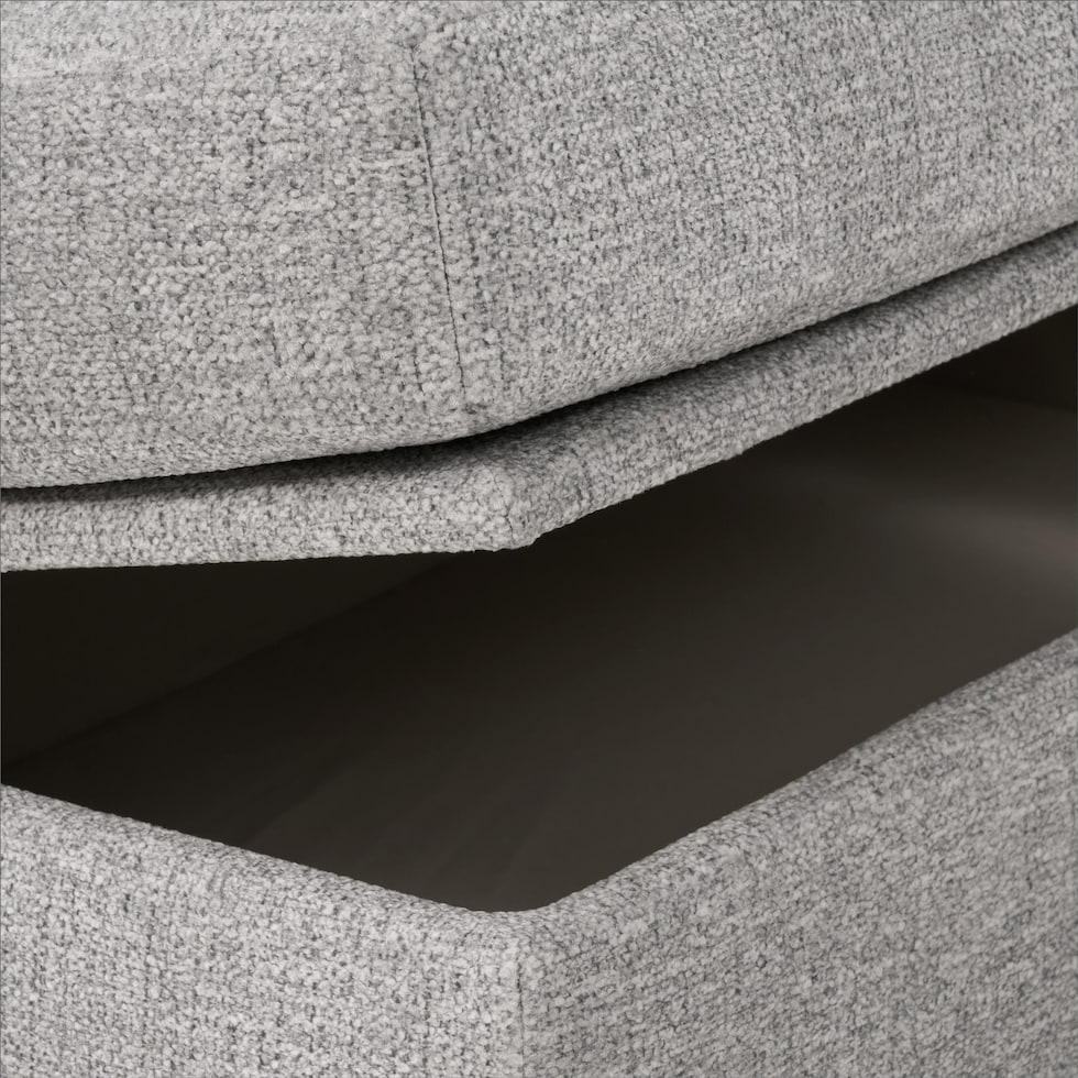 canyon gray ottoman   