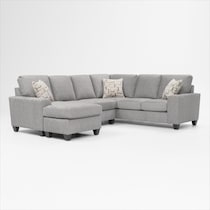 canyon gray sectional   
