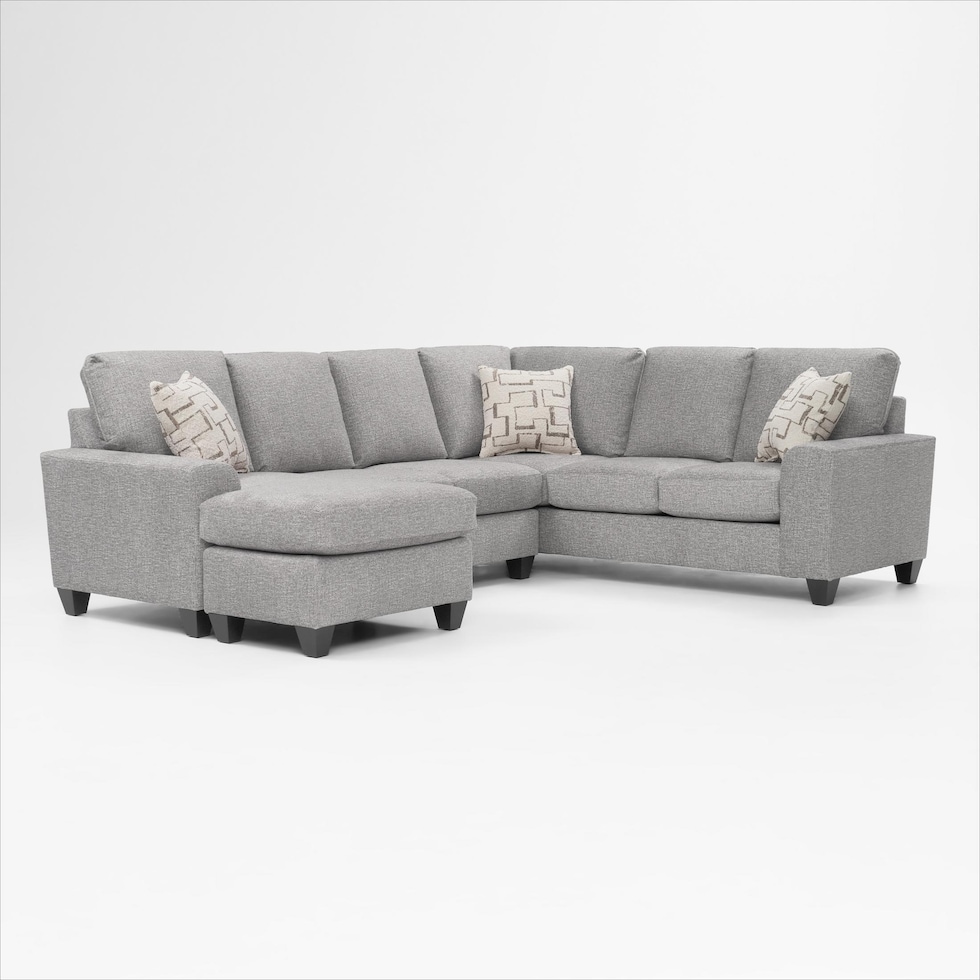 canyon gray sectional   