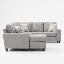 canyon gray sectional   