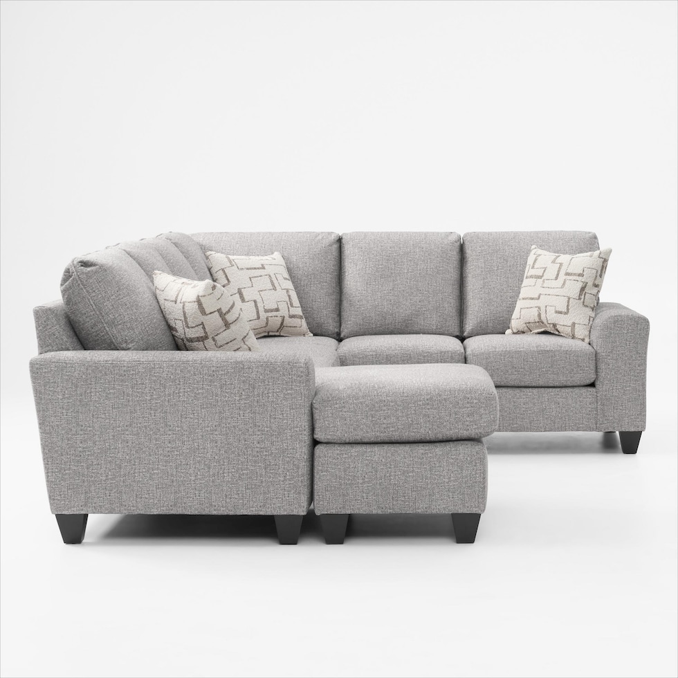 canyon gray sectional   
