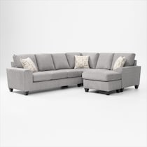 canyon gray sectional   