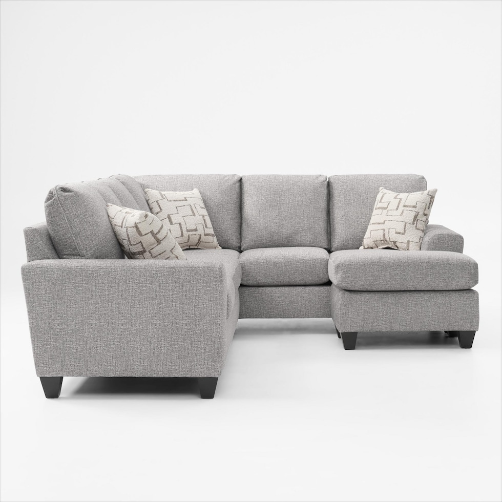 canyon gray sectional   