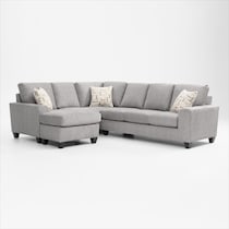 canyon gray sectional   