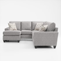 canyon gray sectional   